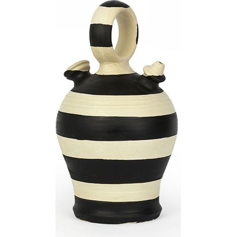 Botijo ​​​​15x15x28 Argile Blanc Cassé/Noir (1/5)