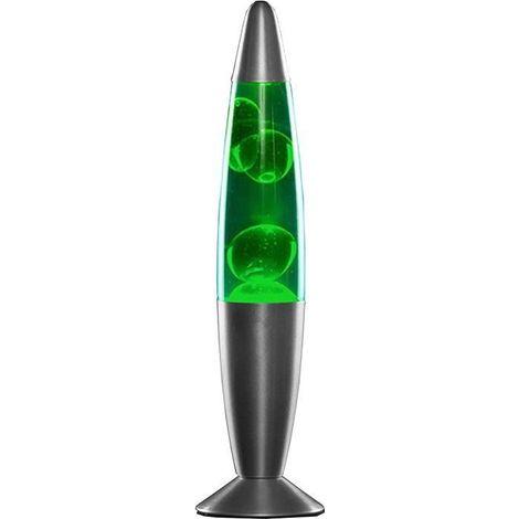 Lampe à lave - A126 - Vert - 25 W - Aluminium et verre