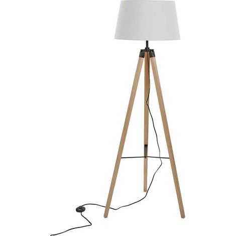 Lampada da terra in legno 57x50x150 ottima per zona living (1/5)