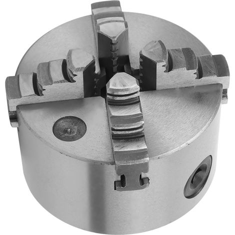 Mandrin à 4 mors, autocentrant, plage de serrage de 100 mm (3,9 po), haute précision pour tours (1/5)