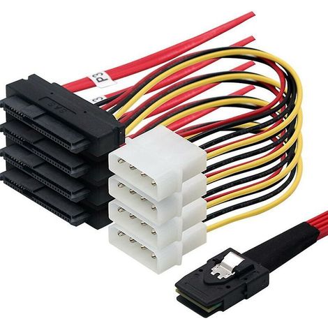 Cavo interno da Mini Sas 36 pin Sff8087 a 4 Sas 29 pin Sff8482. (1/5)