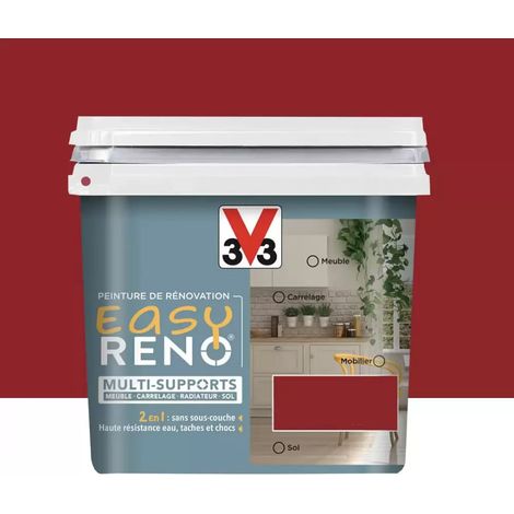 Peinture Multi-Supports V33 Easy Réno Rouge persan 0,75 L