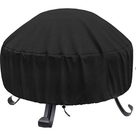 Housse de foyer circulaire en tissu Oxford 420D robuste 85 40 cm (diamètre hauteur) (1/5)