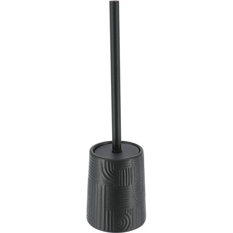 Vibrazioni etniche spazzolone rotondo in gres - nero - Tendance
