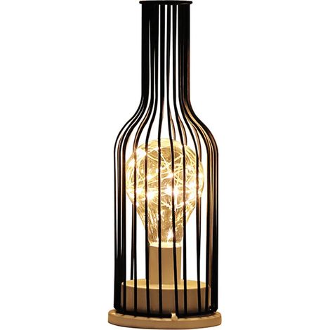 Lampe de table à piles pour balcon intérieur chambre à coucher salle de séjour (1/5)
