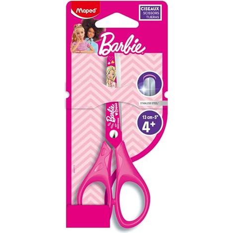 MAPED - CISEAUX BARBIE - CISEAUX ERGONOMIQUES - CISEAUX BOUTS RONDS- LICENCE BARBIE OFFICIELLE 464213
