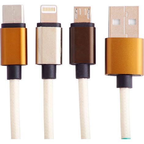 Squishmallows cable de chargement 12 m cam 3en1 usb cmicrolightning
