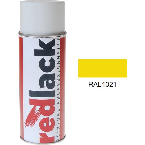 Bomboletta di Vernice spray 400ml – RAL 1021 – Giallo colza – opaca – multisupporto – Redlack
