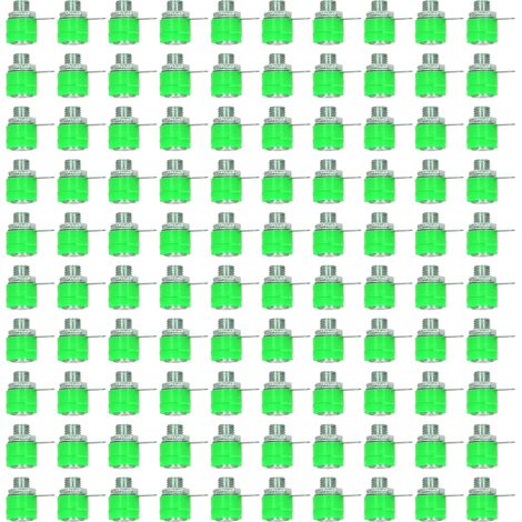 Lot de 100 connecteurs banane 4mm verts, fiches de raccordement croisées pour borniers (1/5)