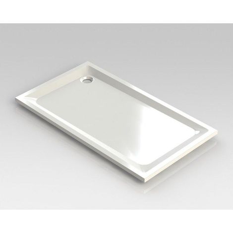 Nemo Spring Horus receveur de douche acrylique 160x90x4.5cm évacuation D90 blanc sans jeu de pieds épaisseur 4 mm