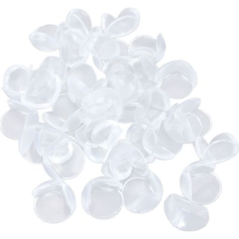 40 protections d'angle de table en plastique transparent pour éviter les chocs et protéger les coins de table des bébés et des enfants.