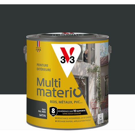 Vernice multimateriale per esterni Multimaterio V33, nero satinato, 2 litri V33 (1/5)