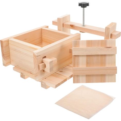 Presse multifonctionnelle en bois, comprenant (1/5)