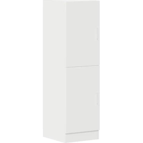 Armario de cocina multifuncional que ahorra espacio con estantes 38 x 41,5 x 131,5 cm madera de ingeniería blanca 020051302 (1/5)