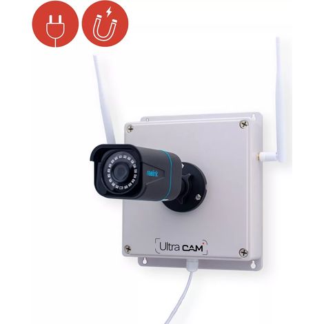 Contrôleur 4G (aimanté) + Caméra 4K / Détection intelligente / Vision nocturne 30m / IP66 + Carte SD (UltraCAM) (1/5)