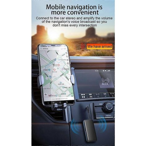 Récepteur Bluetooth 5.3, adaptateur Bluetooth pour voiture avec prise AUX 3,5 mm (1/5)