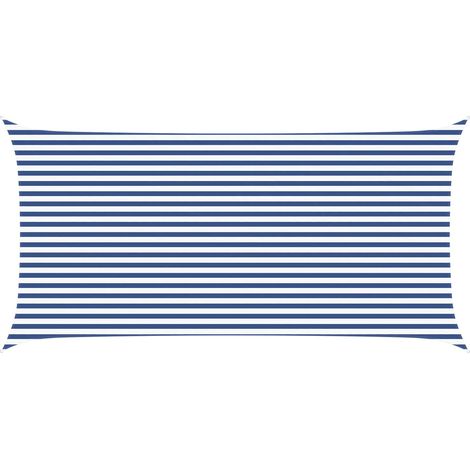 Toldo Vela de Sombra Azul y 6 x 3 m 100% Poliéster Oxford vidaXL