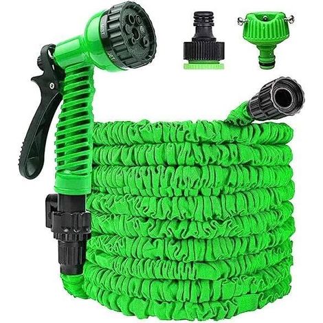 Ausziehbarer Gartenschlauch - Marke - Modell - Anti-Knick - Hochdruck - Weiß
