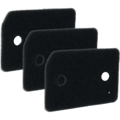 vhbw 3x filtre mousse sèche linge compatible avec Miele TML640WP, TMG800-40, TMG640WP, TMG600-40, TMG440WP, TML440WP, TMG840WP, TML600-40 sèche-linge