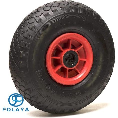 Roue - FOLAYA - 3.00-4 - Ø 260 x 85 mm - Alésage 20 mm - Charge 135 Kg