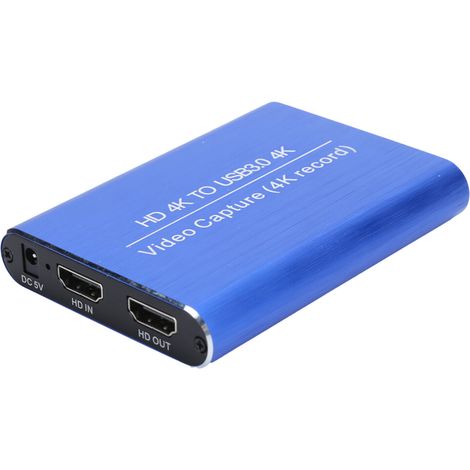 Questa scheda di acquisizione HDMI compatta in lega di alluminio è dotata di alimentazione USB, rilevamento della connettività in fibra ottica e porte di ingresso/uscita audio, consentendo la comunica