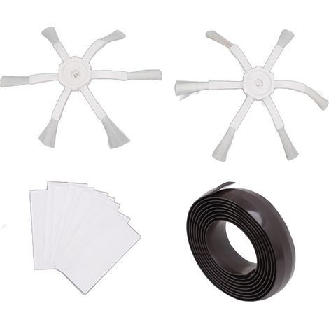 Bandes de délimitation pour balayeuse avec adhésif double face et brosse latérale - Accessoires pour balayeuse Mijia Stone Xiaomi Universal (1/5)