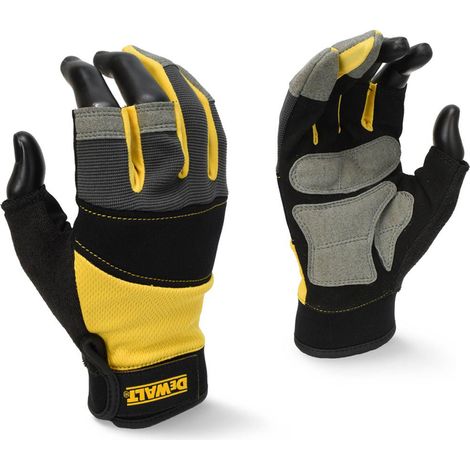DeWALT DPG214L EU Performance 3-Finger Work Gloves Black Large