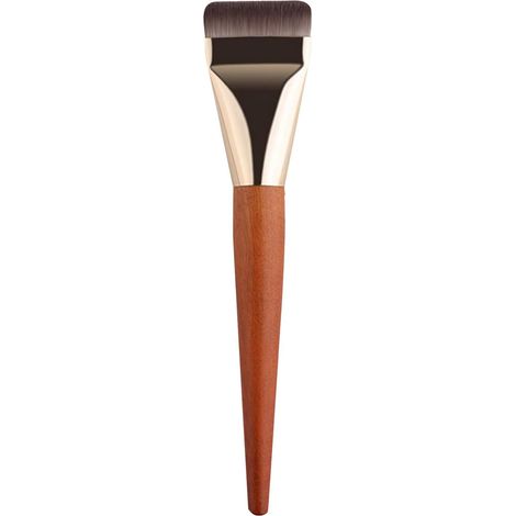 Pinceau estompeur de fond de teint  Pinceau pour fond de teint liquide à manche en bois  Outil de maquillage pour le visage,