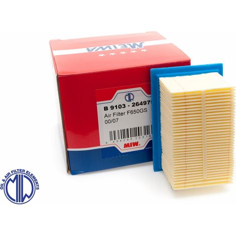 Filtro de aire MIW Meiwa para BMW F 650 GS 00-07 Dakar Motorcycle HFA7601 de alta calidad