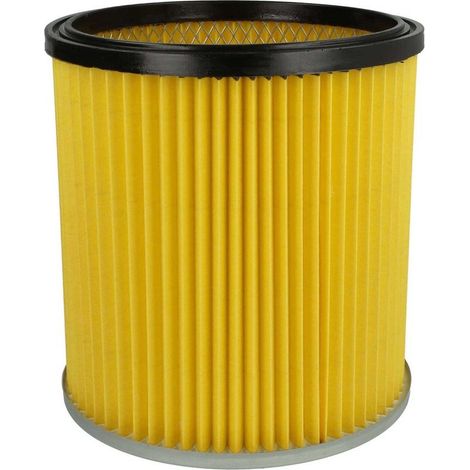 Filtre plissé compatible Kärcher NT 301 et NT 351 Aspiration à sec/humide Changement simple Diamètre 190mm, hauteur 19,7cm - 1 X (1/5)