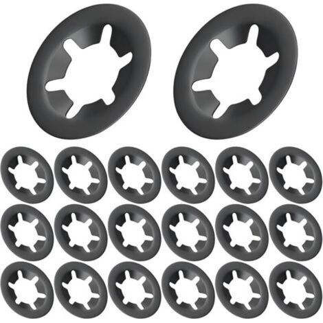 20 Pieces Washer, Lock Washer, 3mm I.D, 10mm O.D Internal Washers, Lock Washers for Machines and Equipment (1/5)