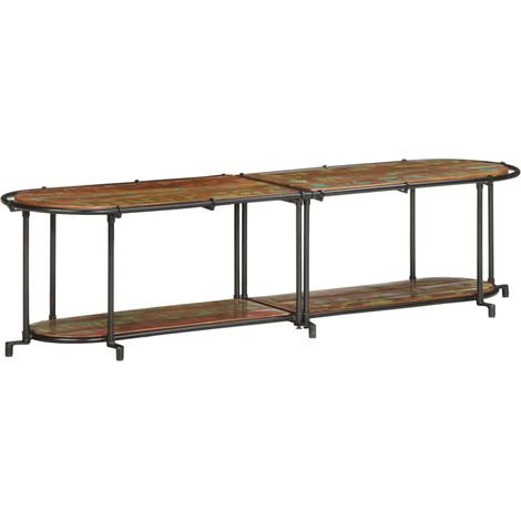 Meuble TV,Banc TV,Armoire TV 160x42x40 cm bois massif de récupération CFW760747 (1/5)