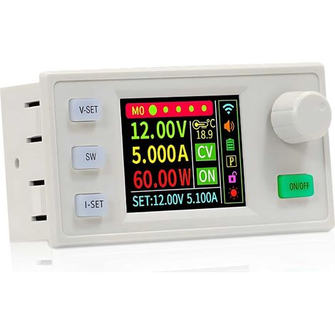 DC Boost Buck Convertisseur de Tension Réglable Régulateur de Tension DC6-36V 150W 8A Tension constante Courant constant Module d'alimentation de charge MPPT Anti-retour et affichage LCD anti-retour. (1/5)