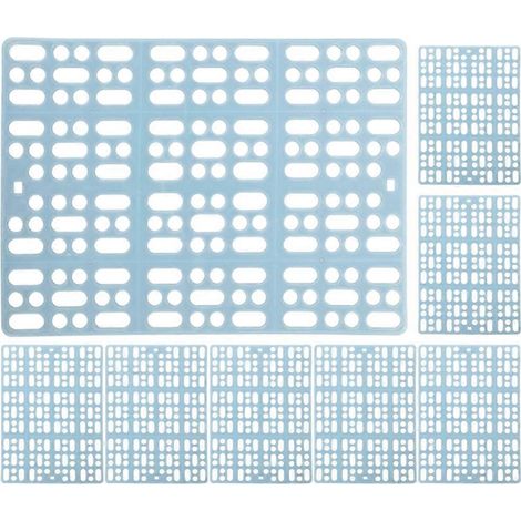 Tapis de cage pour lapins, résistants à l'usure, compatibles avec les sols de cage (lot de 8). (1/5)