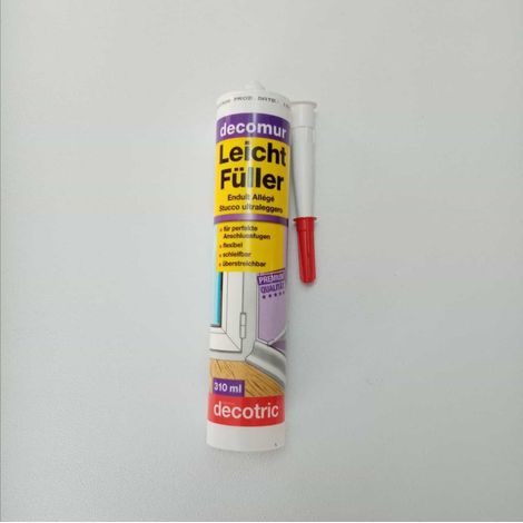 Decomur l10 310ml stucco bianco in cartuccia ultraleggero pronto all'uso (1/6)