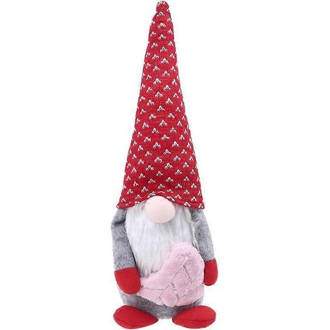 Tomte suédois, décorations de Noël et de Saint-Valentin, gnome scandinave Tomte Nisse en peluche, enveloppe et amour faits main, articles de fête - Amour, mâle, grande taille. (1/5)