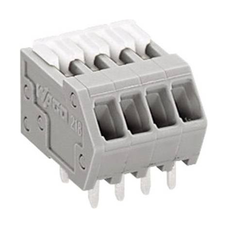 Bornier à ressort WAGO 218-503 0.50 mm² Nombre de pôles 3 gris 1 pc(s) (1/2)