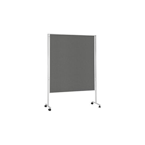 Panel multifuncional móvil  por dos lados  fieltro gris