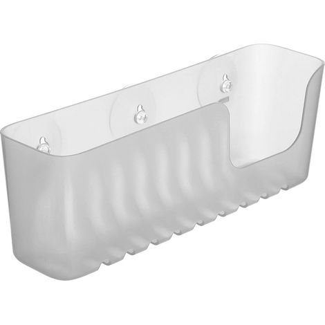 Étagère transparente à ventouse 30x9x11cm 4520202 tatay (1/2)