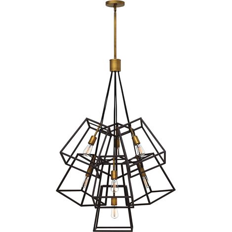 Elstead Fulton - Lampadario 7 Luci Finitura Bronzo, E27 (1/5)