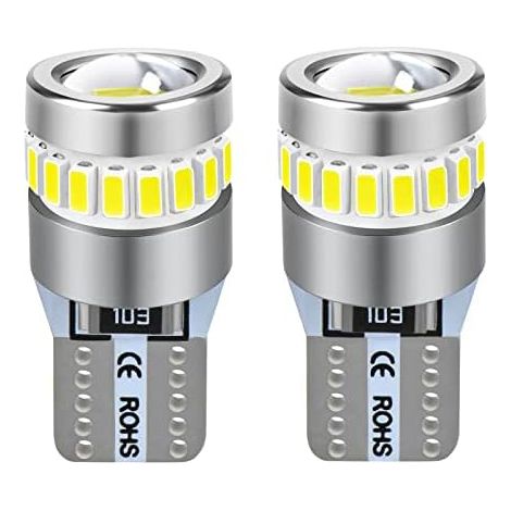 Lampadine LED T10 (W5W) 6000K bianche 12V per auto (2 pezzi) (1/5)