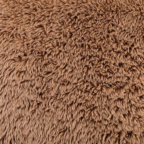 Tissu - Effet fourrure épais cocooning Marron glacé 145 cm