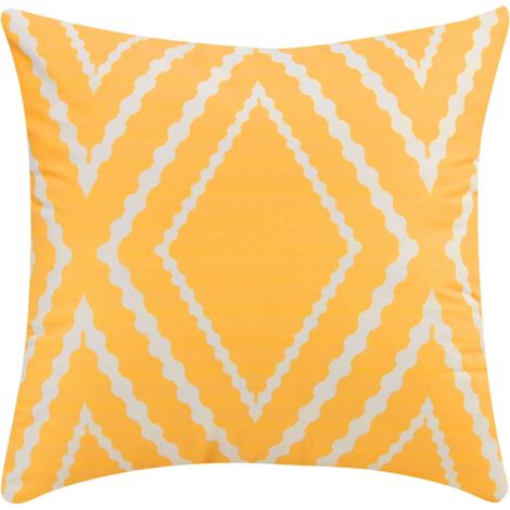 Housse De Coussin - 45 x 45 cm - Imprimé Géométrique - Résistante À L'Eau - Pour Extérieur Et Intérieur - 1 Pièce (1/5)