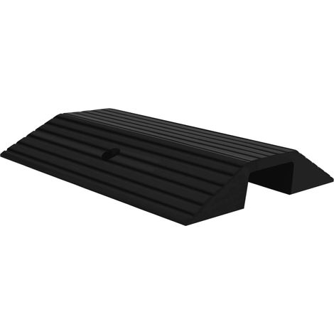 Rampes de seuil de pont 3 pcs 49x40x8 cm Caoutchouc