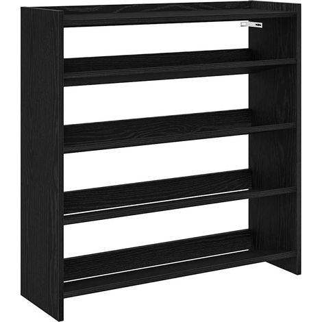 Maison Exclusive - Scarpiera Nera 80x25x81 cm in Legno Multistrato
