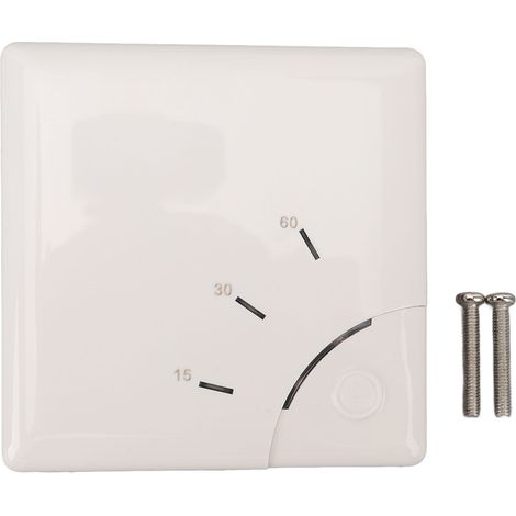 Ortviai Interrupteur Minuterie Murale 15/30/60 min pour Ventilateur et Éclairage – Commutateur Automatique Économiseur d’Énergie