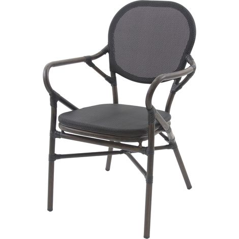 Chaise de Bistrot en Textile Tango - Lot de 2 - Veba