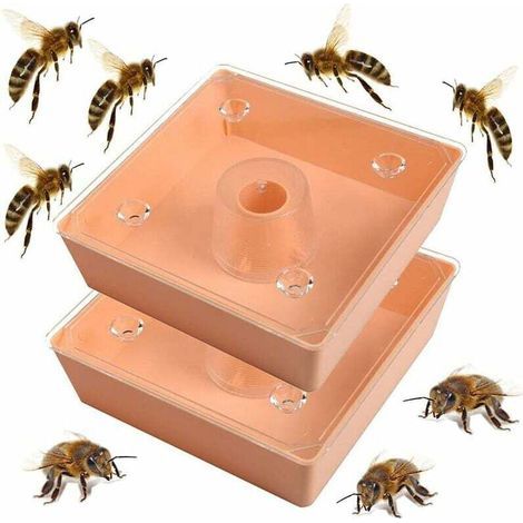 2-teiliger Schnell-Bienenfutterspender, Imkerausrüstung, Werkzeug für quadratische Bienenbeuten, Bienenfutterspender (1/4)
