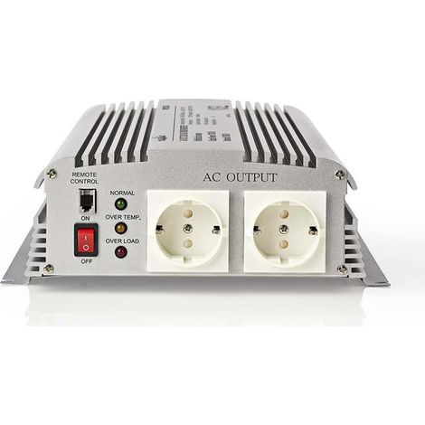 Inversor de corriente de 24 v cc a 230 v ca 1700 w enchufe tipo f