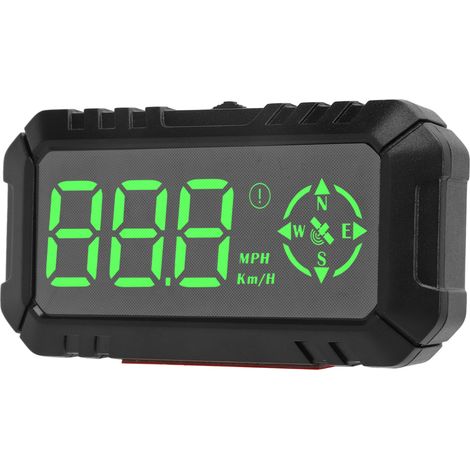 Tableau de bord GPS 3 pouces pour voiture, compteur de vitesse, affichage tête haute (HUD), boussole, affichage km/h/mph, alarme de survitesse et de fatigue au volant, pour SUV et camions. (1/5)